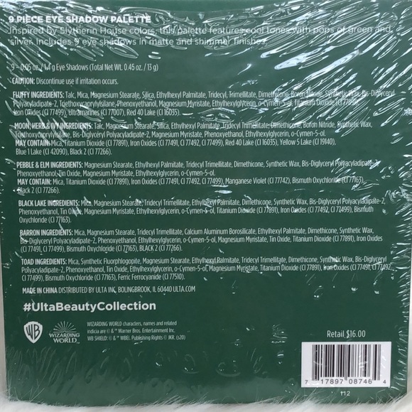 Harry Potter Slytherin House Eyeshadow Palette - Picture 4 of 8